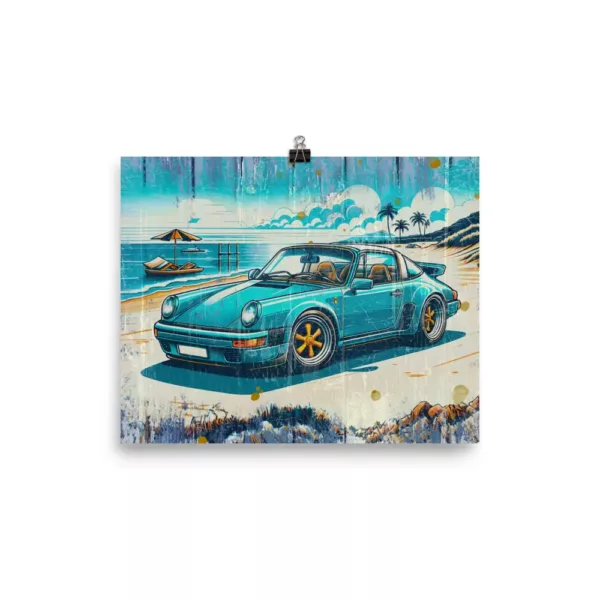 beach-targa-retro-mate-poster-8x10