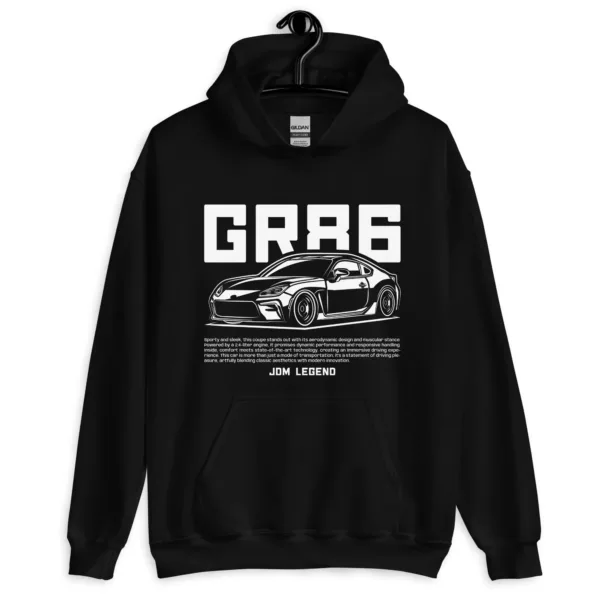 jdm-racing-gr86-hoodie-front-hanged-view