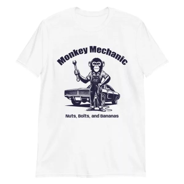 monkey-car-mechanic-t-shirt-front-view