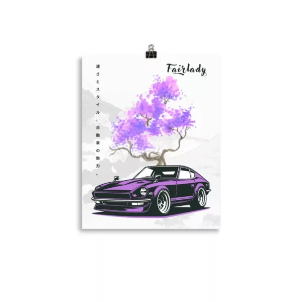 purple-fairlady-240-z-poster-11x14