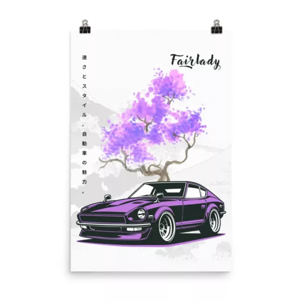 purple-fairlady-240-z-poster-24x36