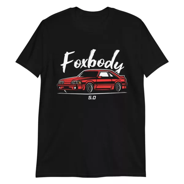 red-fox-body-stang-t-shirt-front-view